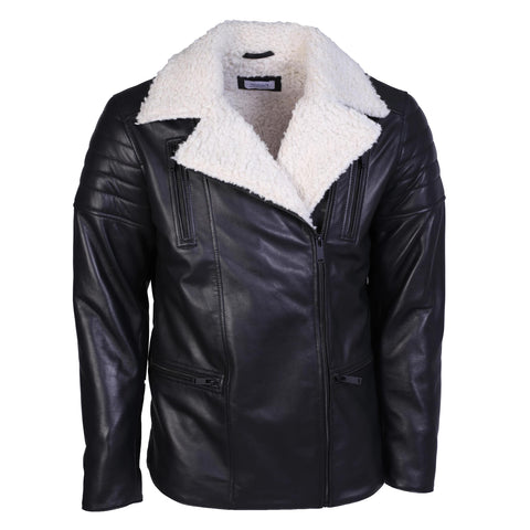 Classic Shearling Leather Jacket